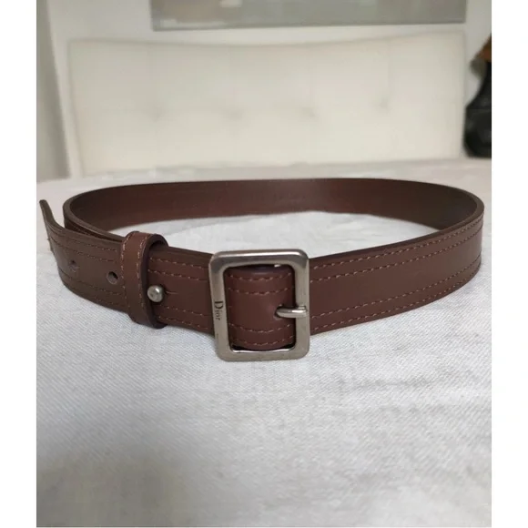 Dior Brown Leather Belt
